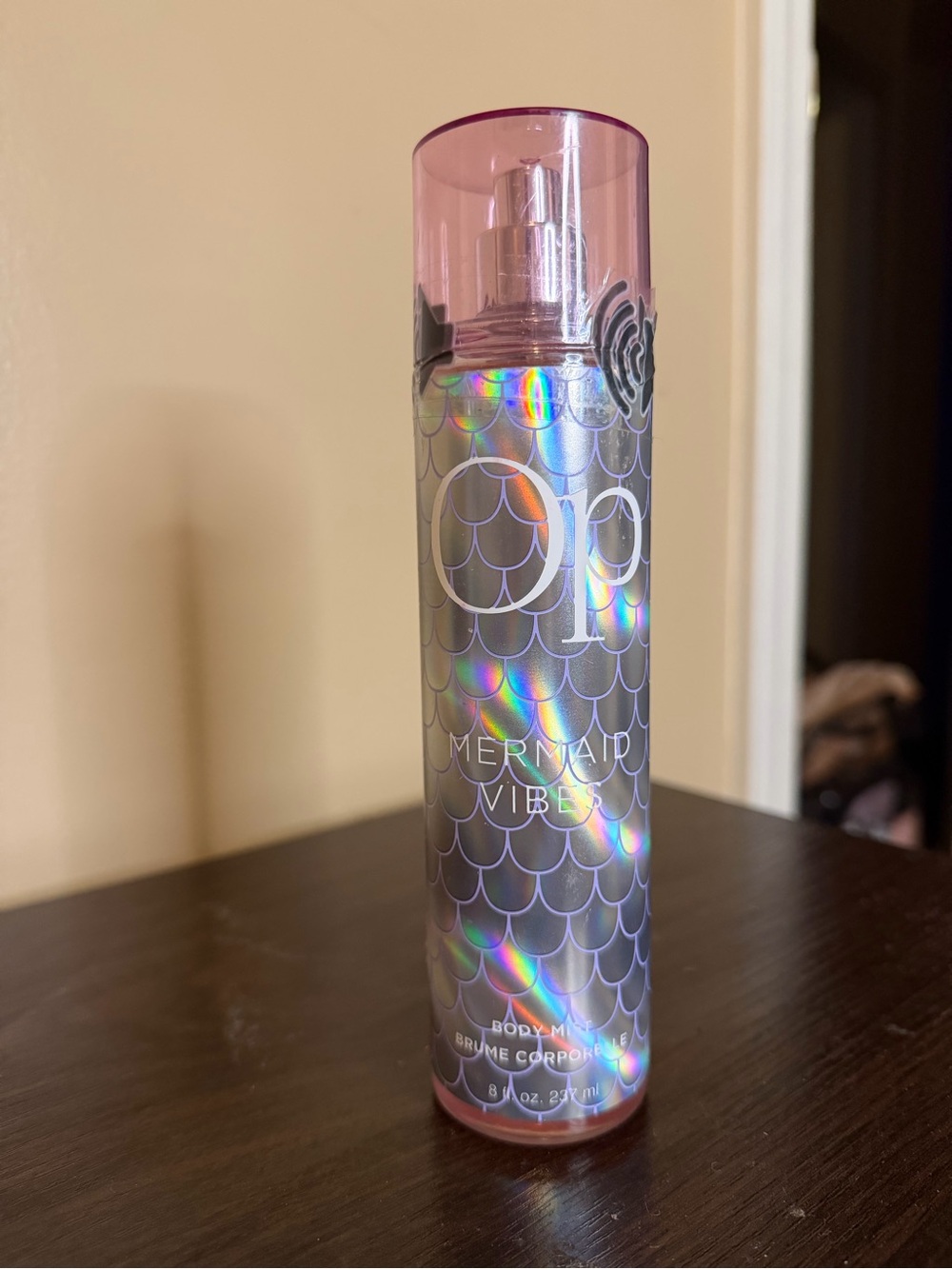 OP Mermaid Vibes Body Mist - Pink Holographic Bottle